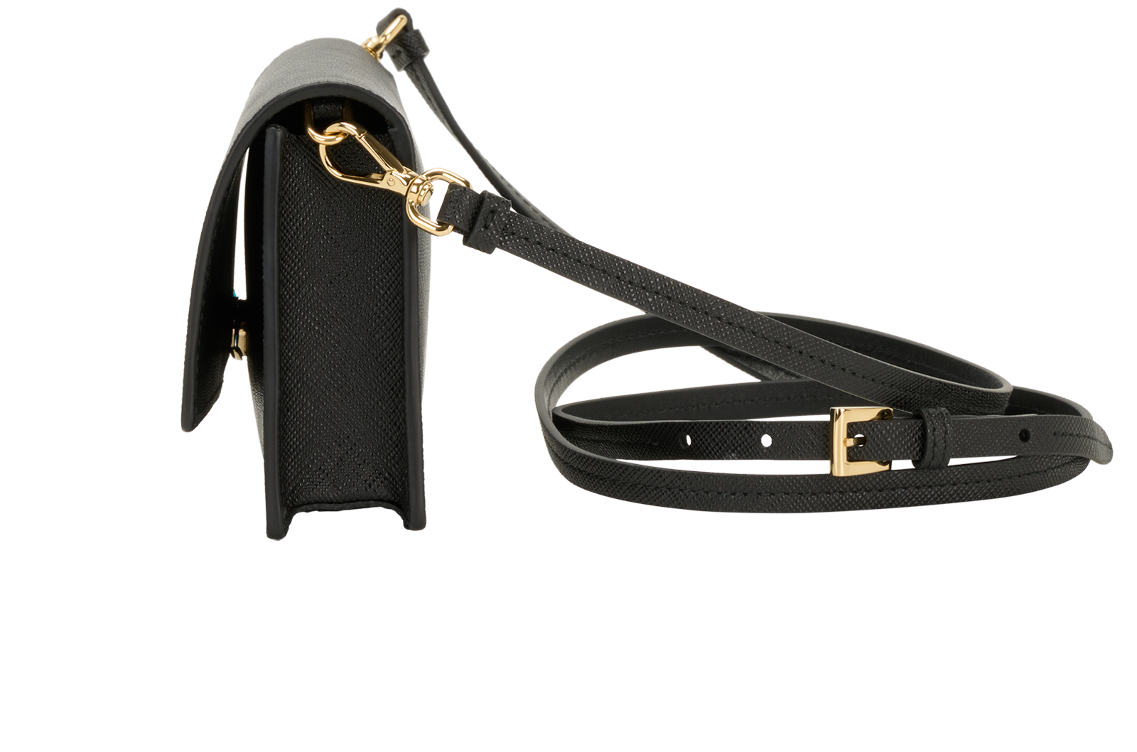 Mini WOC, &pound;850, Handbags, Black, Leather, Bottom view